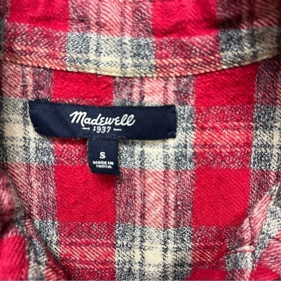 Madewell | Ex-Boyfriend Shirt in Fairfax Plaid Size Small - Picture 5 of 5